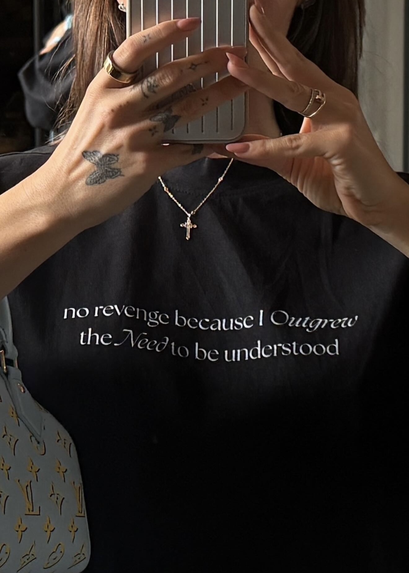 Čierne tričko “No revenge”