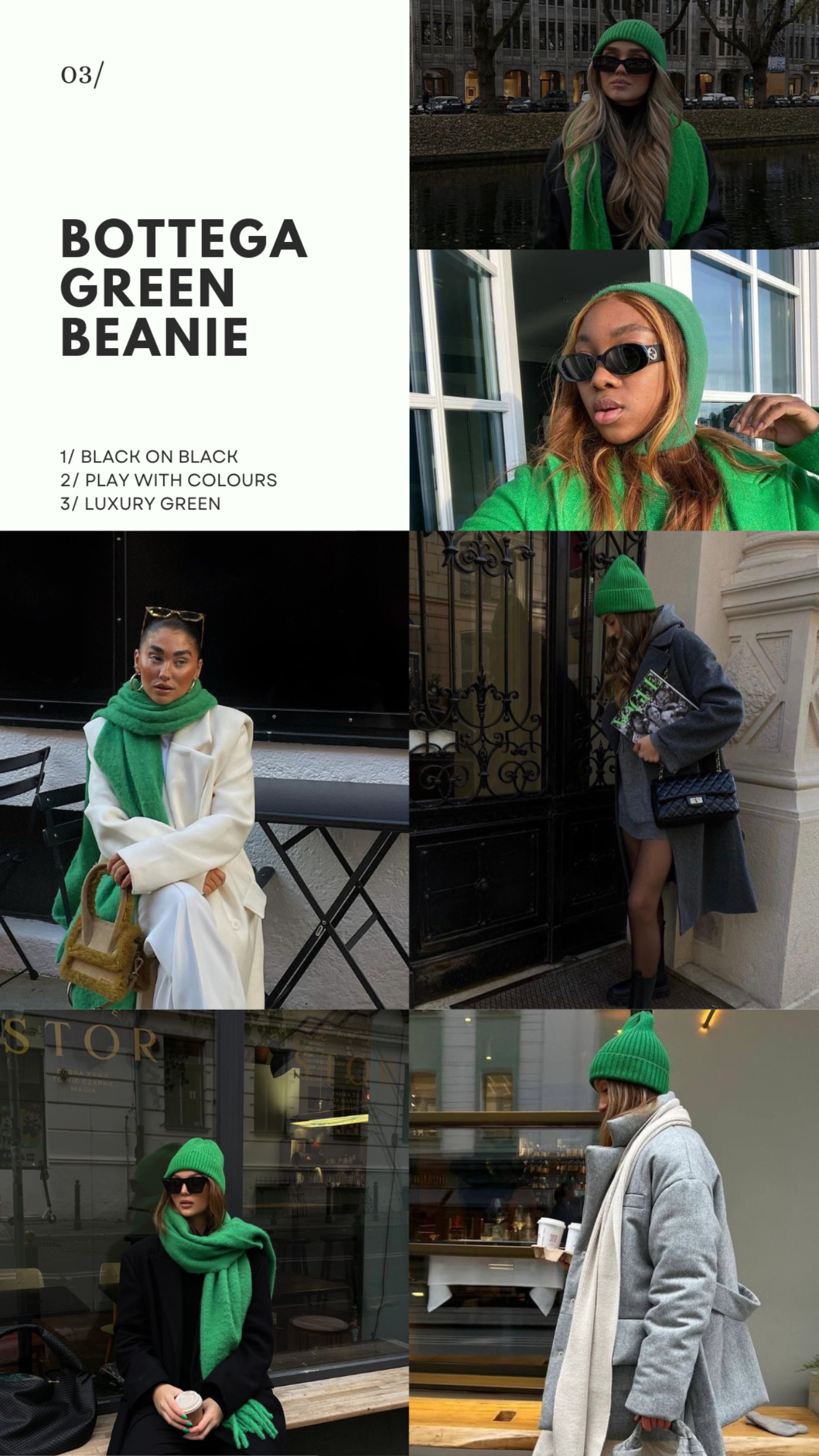 BOTTEGA GREEN BEANIE