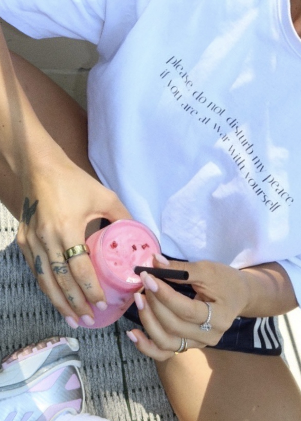 Biele Tričko “My peace” 