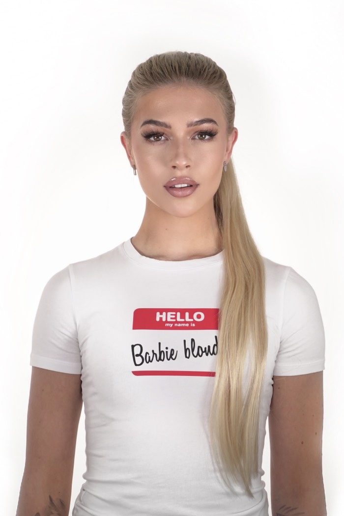 PONYTAIL Barbie Blonde platinová blond